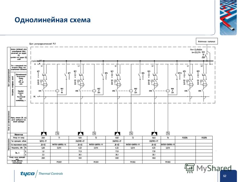 Составление однолинейных схем