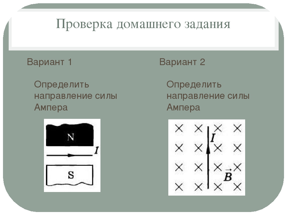 Определите вариант. Во всех четырех вариантах определите направление силы Ампера. Во всех вариантах определите направление силы Ампера. Во всех 4 вариантах определите направление силы Ампера. Во всех направлениях определите направление силы Ампера.