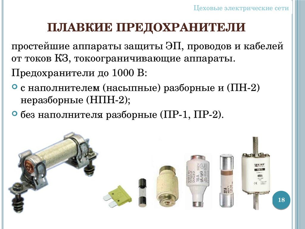 Плавкий предохранитель принцип работы