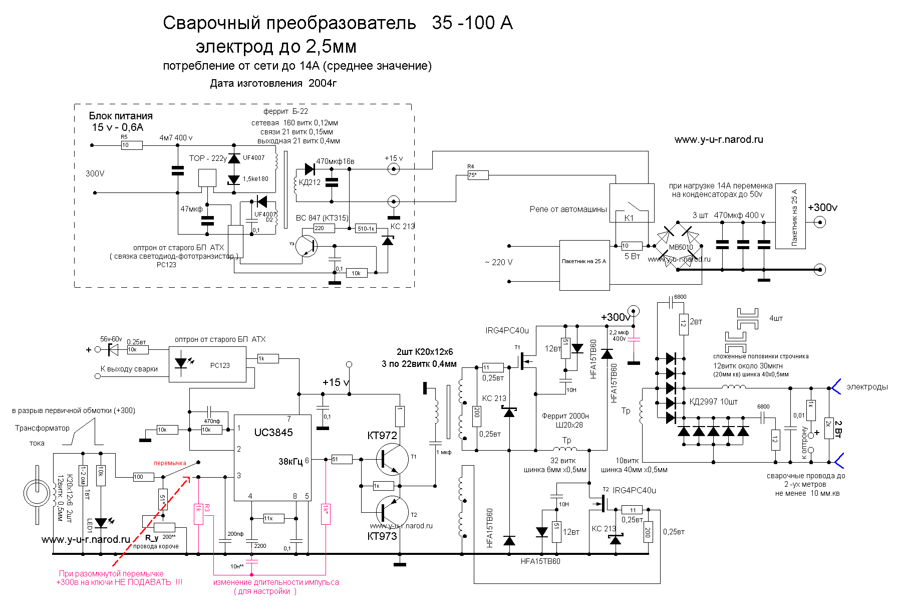 Устройство схема сварочного инвертора