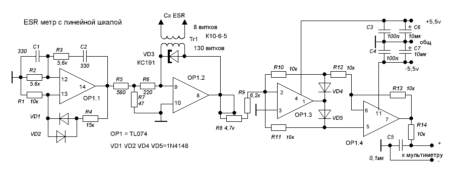 Esr тестер своими руками схема и печатная плата