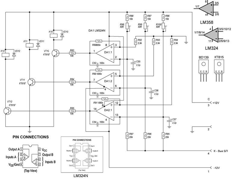 Lm324n схема включения в датчике движения