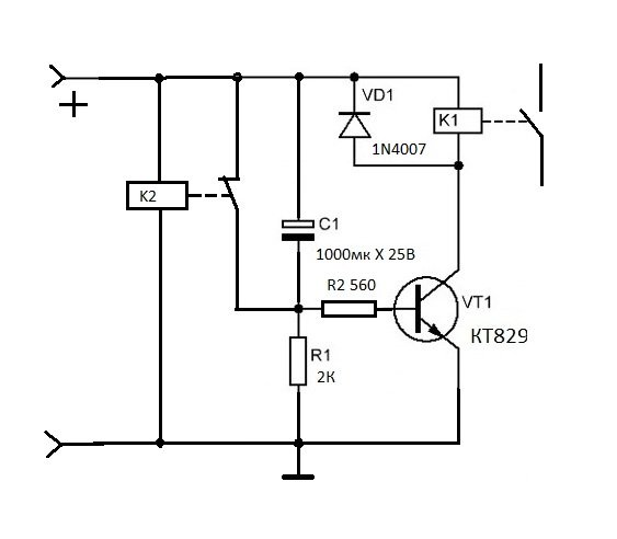 Циклическое реле времени своими руками схема