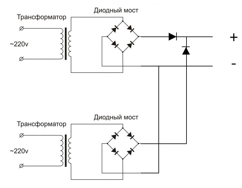 Диодный мостик схема