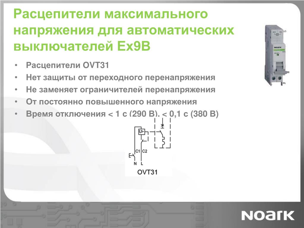 Карта селективности автоматических выключателей