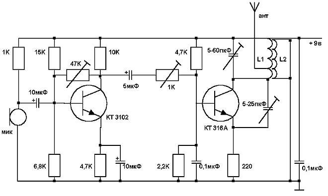 Простые схемы для начинающих радиолюбителей