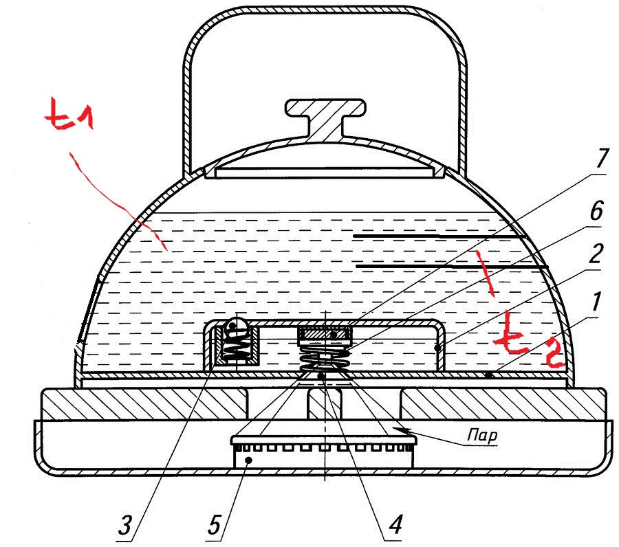 Схема работы электрочайника