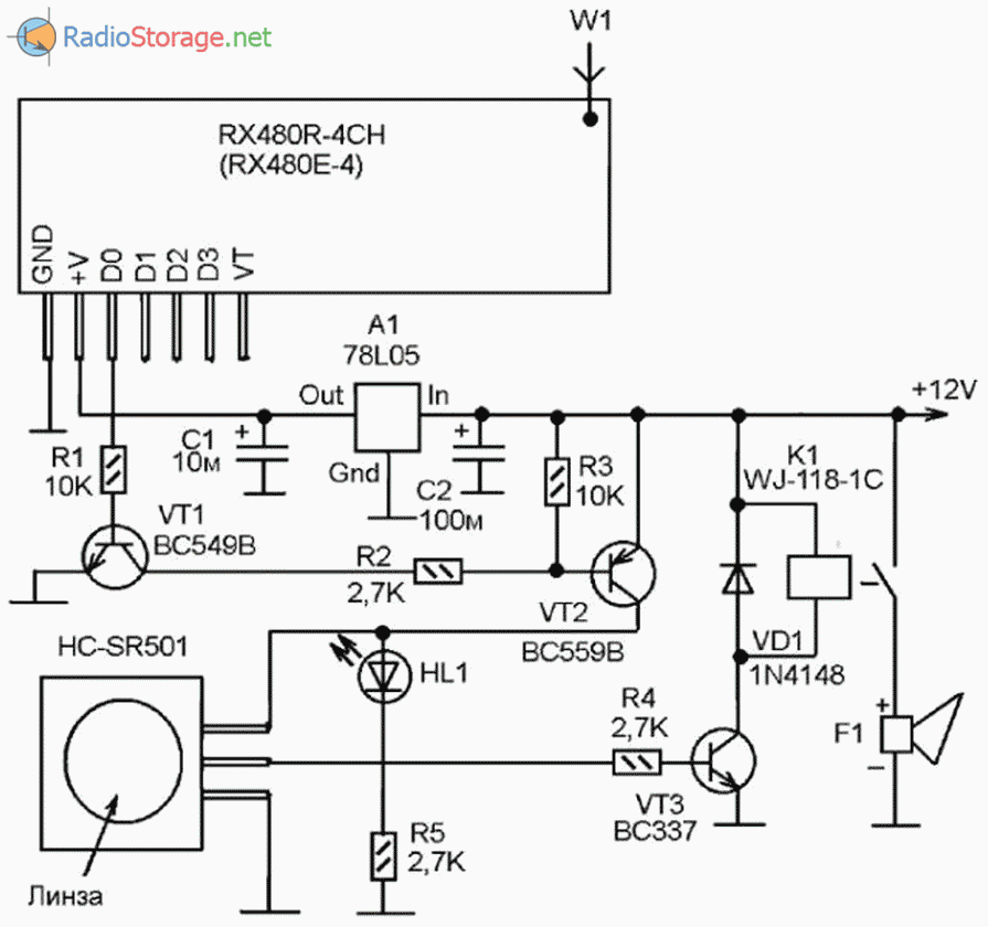 Rx480 e схема подключения