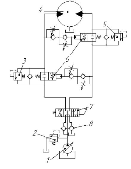 Электромагнитный клапан на гидравлической схеме