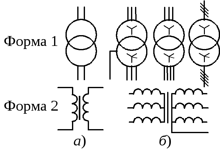 Виды трансформаторов схемы