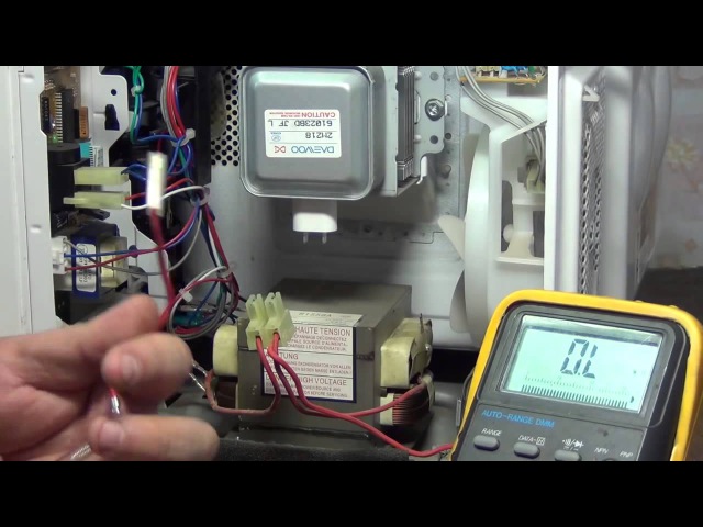 Как проверить конденсатор микроволновки