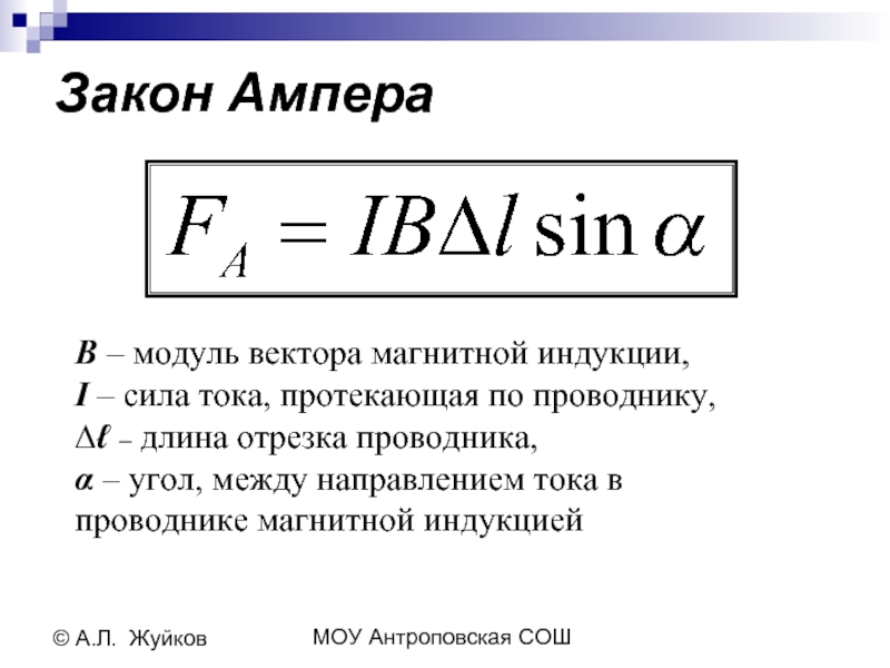 Формула определения ампера. Закон Ампера для магнитного поля формулировка. Закон Ампера формулировка и формула. Закон и формула силы Ампера. Сила Ампера формула сила тока.