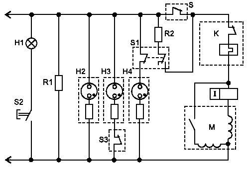 Электрическая схема холодильника