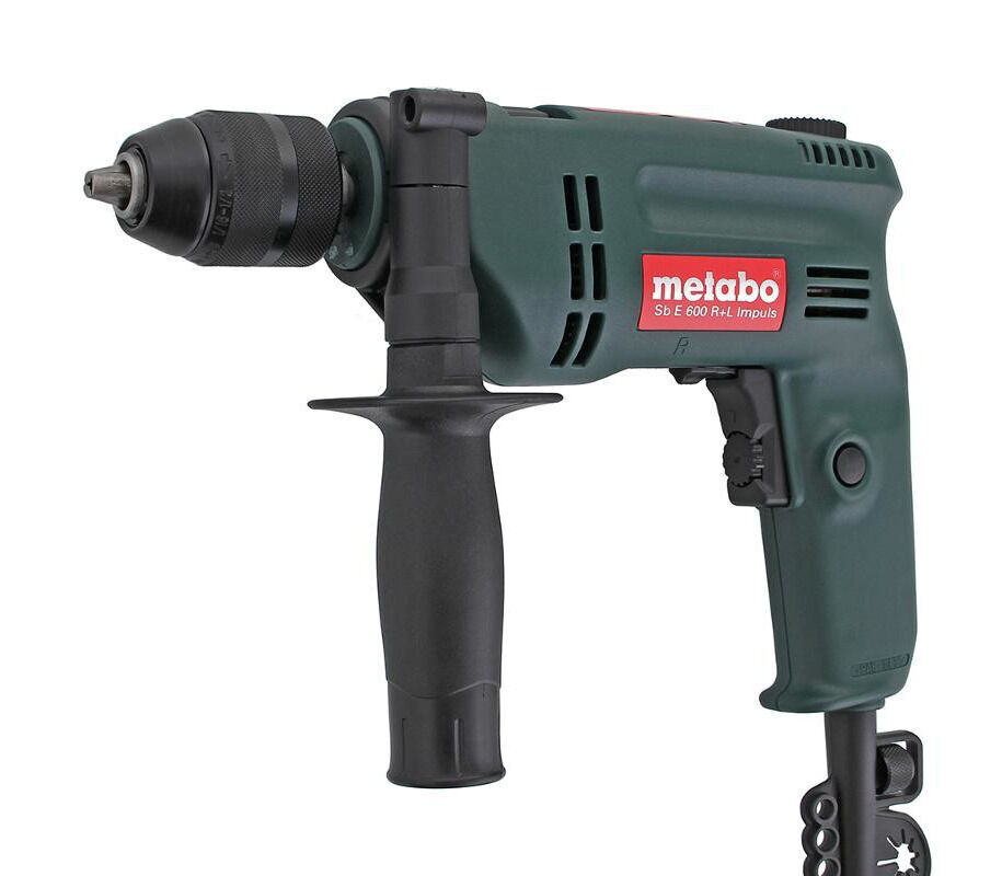 Электродрель. Metabo SBE 600 R+L. Дрель ударная Metabo SBE 600 R+L 600 Вт. Дрель Metabo 600 Impuls. SBE 600 R+L Impuls.