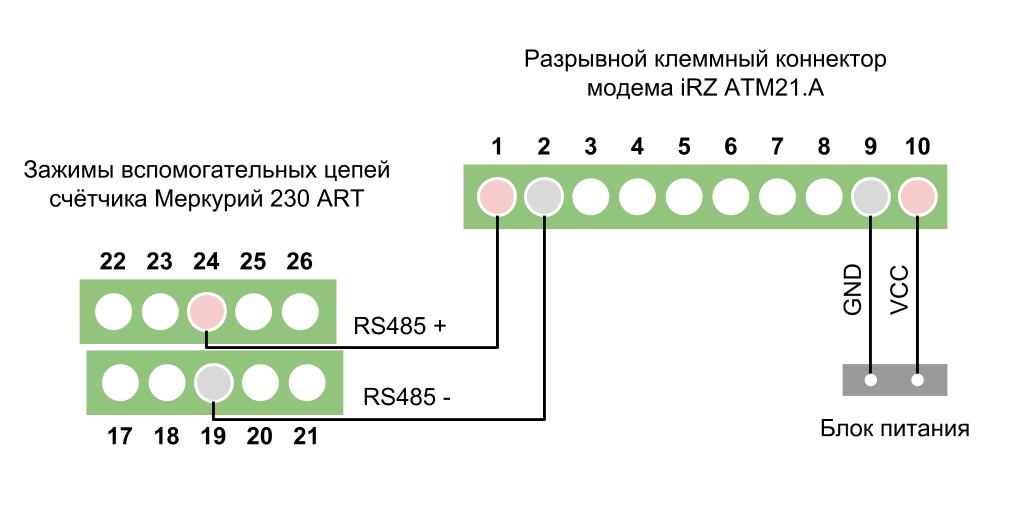 Меркурий 230 ам 01 схема подключения