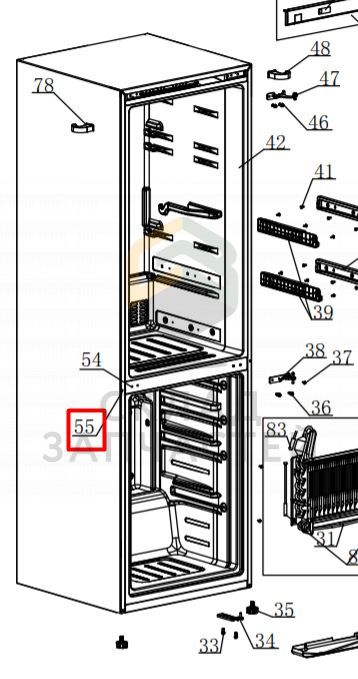 Холодильник haier hrf310wbru схема встраивания